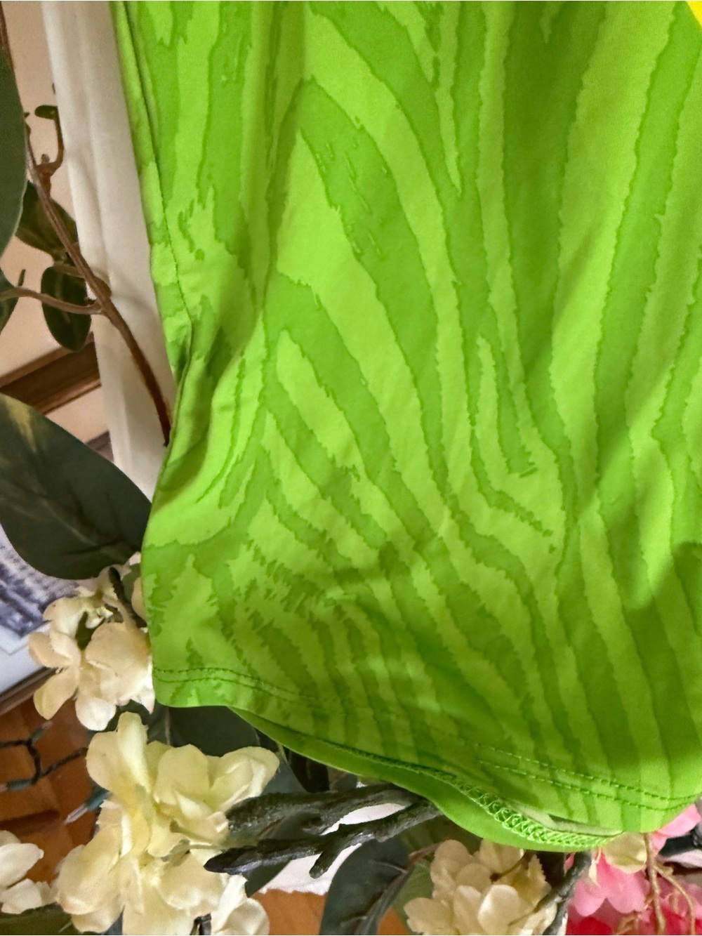 Green & Yellow Abstract Print Long Sleeve Top - Picture 3 of 6